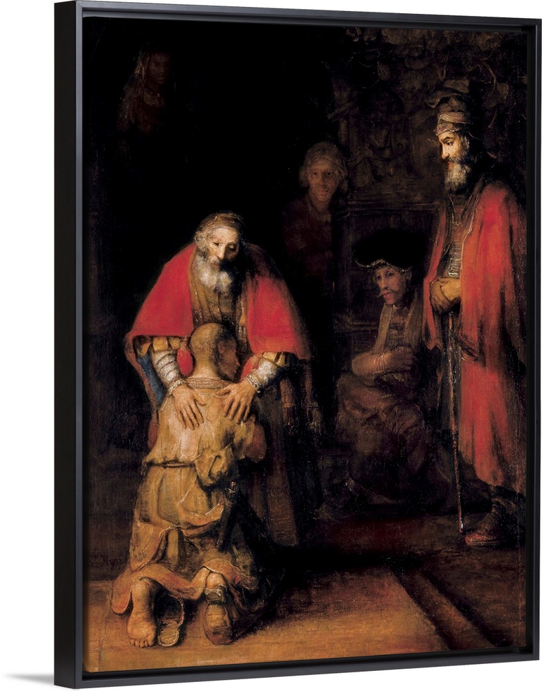 REMBRANDT, Harmenszoon van Rijn, called (1606-1669). Return of the Prodigal Son. 1668. Baroque art. Oil on canvas. RUSSIA....