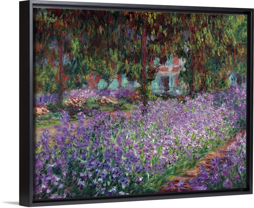 4293, Claude Monet, French School. The Artist's Garden at Giverny. 1900. Oil on canvas, 0.81 x 0.92 m. Paris, musee d'Orsa...