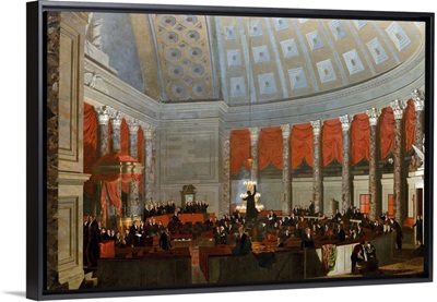 The House of Representatives, by Samuel F. B. Morse, 1822-23