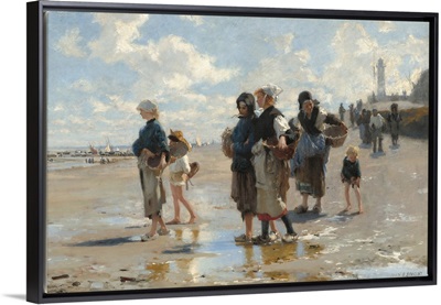 The Oyster Gatherers of Cancale, by John Singer Sargent, 1878, American painting
