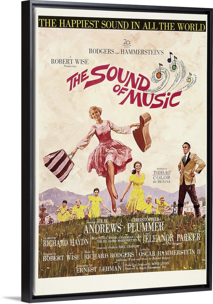 THE SOUND OF MUSIC, US poster, Julie Andrews, Christopher Plummer (far right), 1965. TM and Copyright .. 20th Century-Fox ...