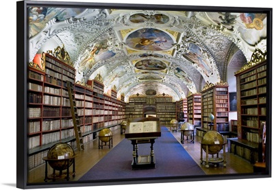 Theological Hall of the Library (1723-27). Strahov Monastery. Prague, Czech Republic