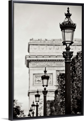Parisian Lightposts BW I