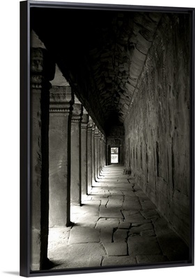 Ta Prohm Walkway, Black and White