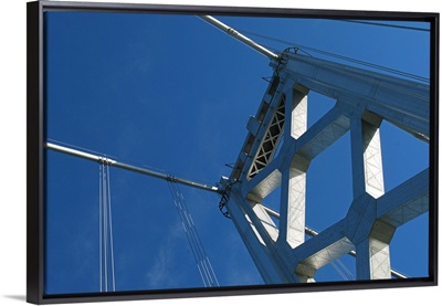 Bay Bridge in San Francisco on a beautiful sunny day.