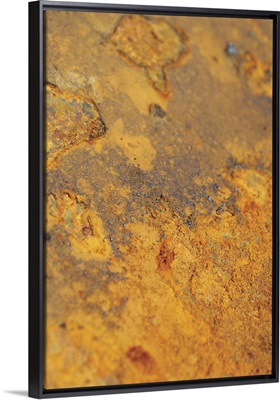 Close-up of rusted sheet metal