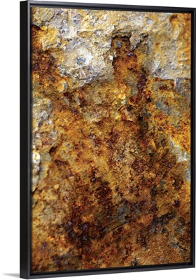 Close-up of rusted sheet metal