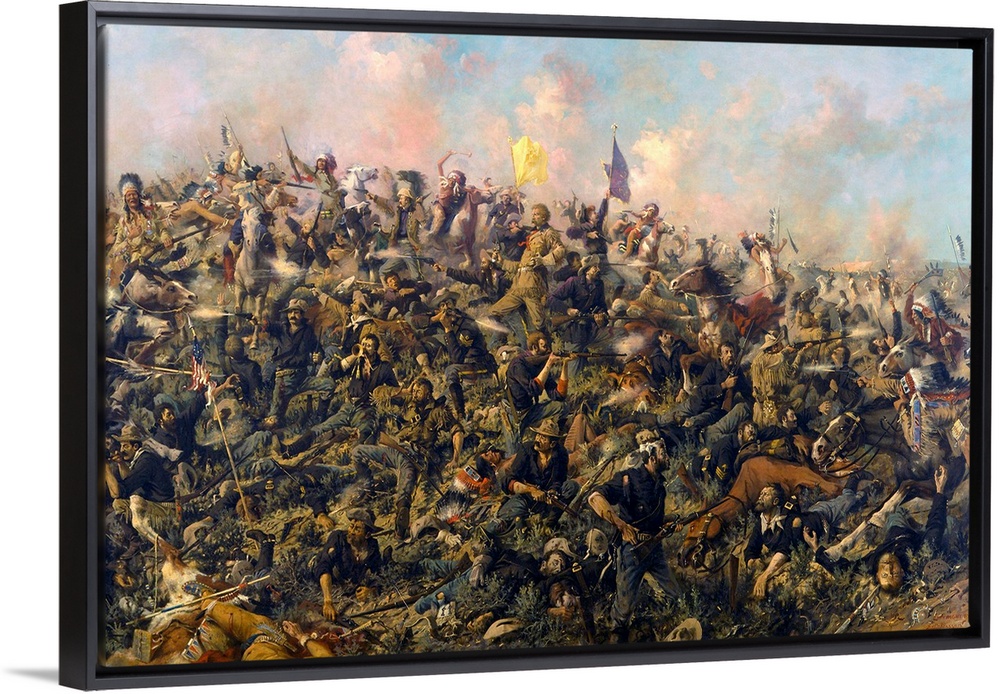 Edgar Samuel Paxson (American, 1852-1919), Custer's Last Stand, 1899. Originally oil on canvas, Buffalo Bill Historical Ce...