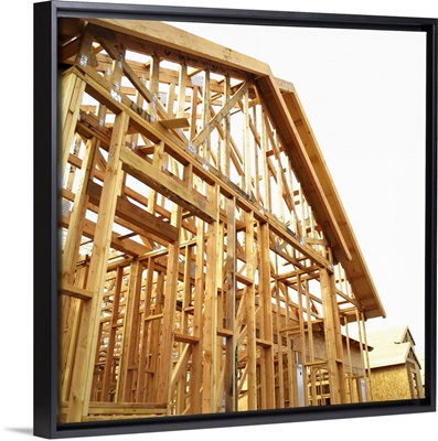 Frame of house under construction