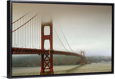Golden Gate Bridge in the fog, San Francisco, California