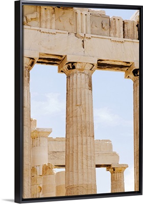 Greece, Athens, Acropolis, Doric columns of Parthenon
