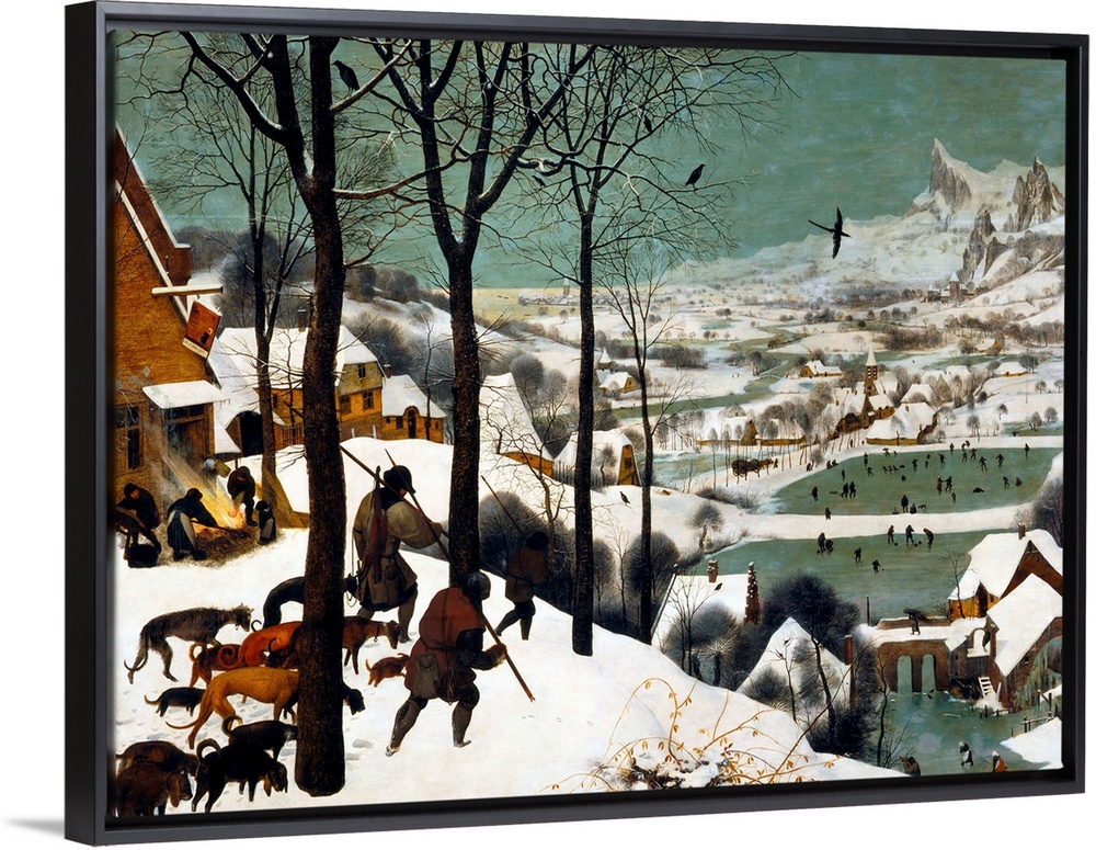 Pieter Brueghel the Elder (Netherlandish, 1526/30-1569), Hunters in the Snow (Winter), 1565, oil on panel, 117 x 162 cm (4...