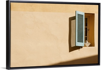 Light on window in Saint Tropez.