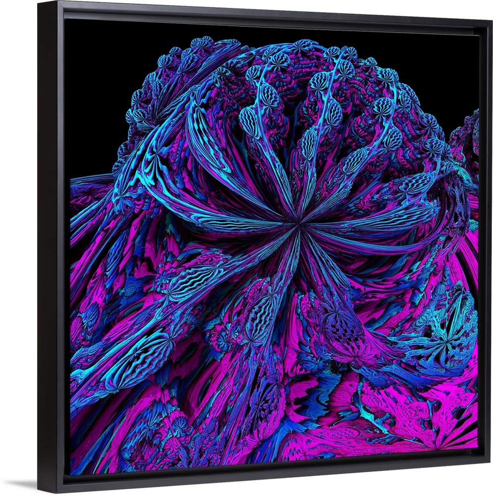 Mandelbulb fractal. Computer-generated image of a three-dimensional analogue derived form a Mandelbrot Set.