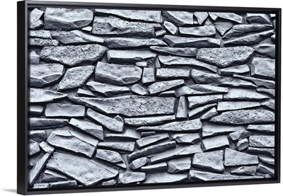 Mexico, Baja California Sur, Stone wall