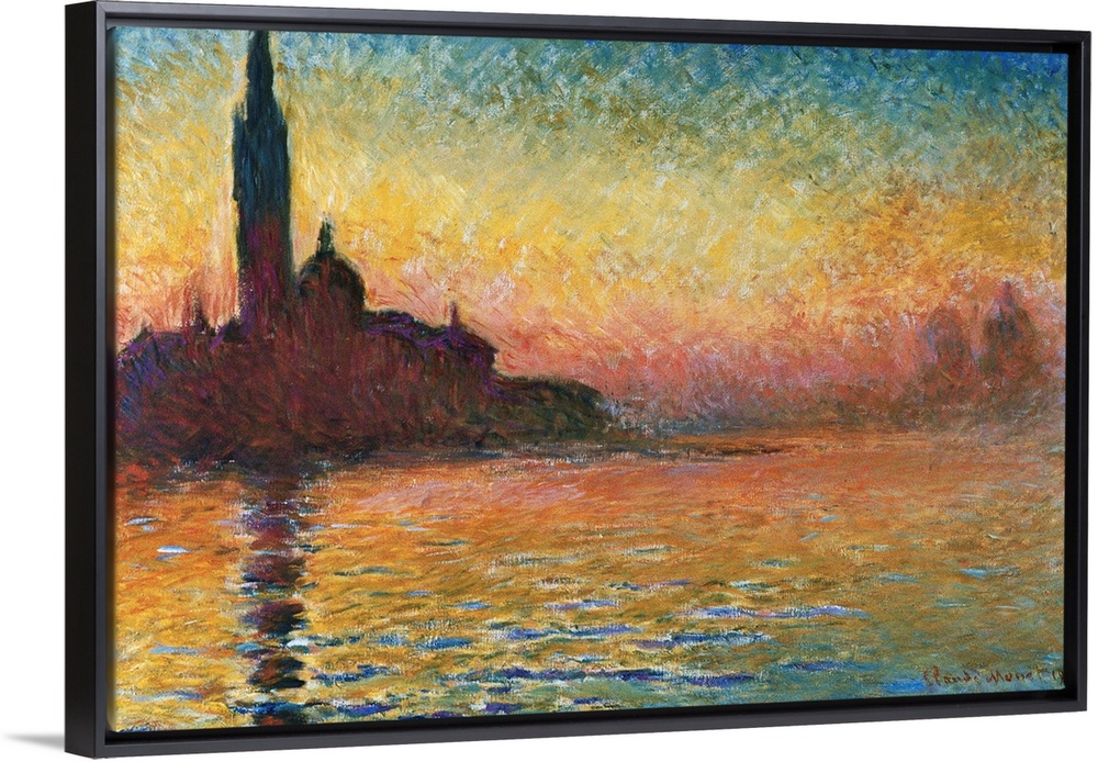 San Giorgio Maggiore At Twilight By Claude Monet