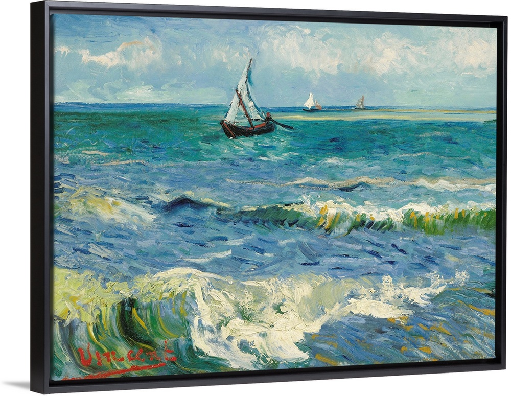 Vincent van Gogh (Dutch, 1853-1890), Seascape near Les Saintes-Maries-de-la-Mer, 1888. Oil on canvas, 50.5 x 64.3 cm (19.8...