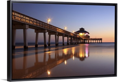 Sunset at Fishing Pier, Fort Myers Beach, Florida
