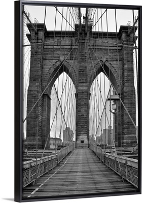 The Brooklyn Bridge in New York City.