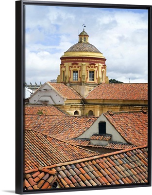 Tile rooftops in Bogota, Colombia