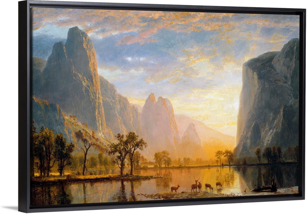 Valley Of The Yosemite By Albert Bierstadt