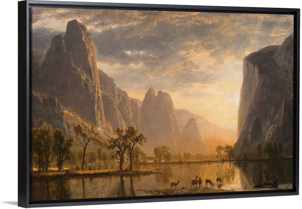 Valley Of The Yosemite By Albert Bierstadt