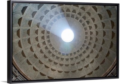 View from inside the Pantheon up to the cupola.