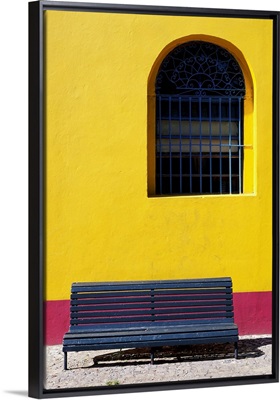 Window and bench, Buenos Aires, Argentina