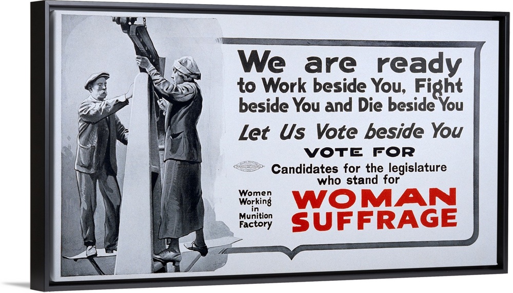 Women S Suffrage Poster Wall Art Canvas Prints Framed Prints Wall Peels Great Big Canvas