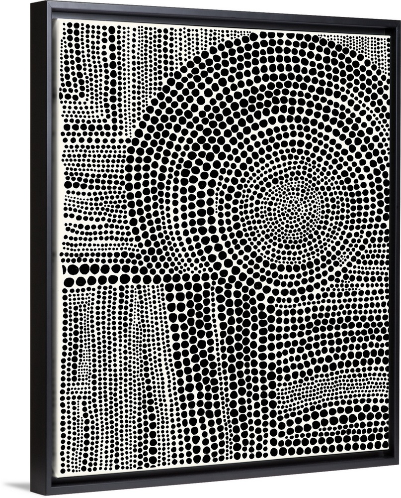 Contemporary abstract artwork of patterns created from dots.