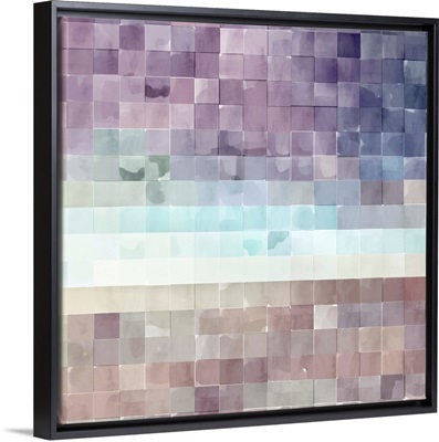 Gridded Watercolor Landscape B