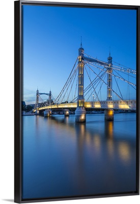 Albert Bridge, River Thames, London, England, UK