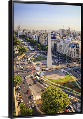 Argentina, Buenos Aires, Avenida 9 de Julio and Obelisk