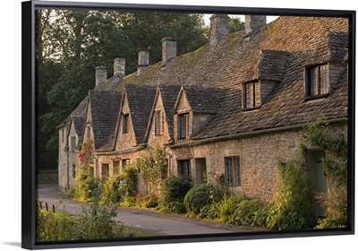 Arlington Row in the Cotswolds village of Bibury, Gloucestershire, England