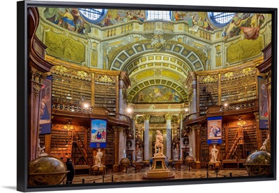 Austria, Vienna, National Bibliothek Prunksaal, National Library Great Hall, interior