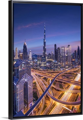 Burj Khalifa And Sheikh Zayad Road, Downtown, Dubai, United Arab Emirates