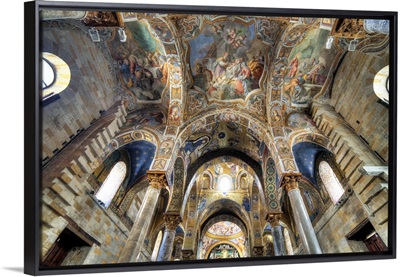 Byzantine mosaic of church Santa Maria dell Ammiraglio, Palermo, Sicily, Italy