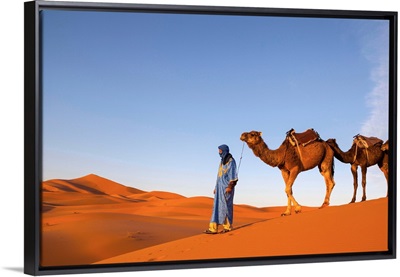 Camel Driver, Sahara Desert, Merzouga, Morocco