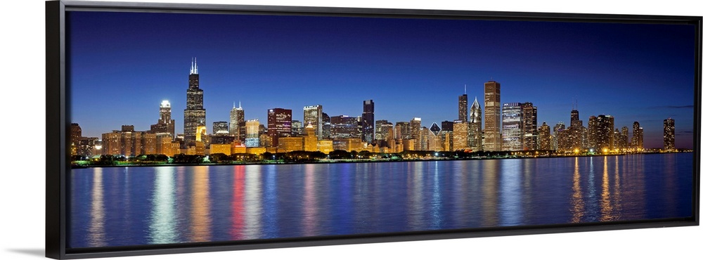 Chicago Skyline, Illinois, Usa