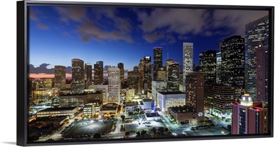 Downtown City Skyline, Houston, Texas