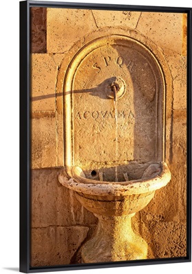 Drinking fountain, Piazza del Campidoglio, Rome, Lazio, Italy, Europe