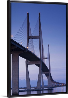 Georgia, Brunswick, Sidney Lanier Bridge, across the Brunswick River