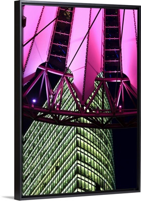 Germany, Berlin, Potsdamer Platz, Sony Center, detail of glass-tent roof