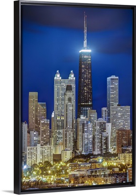 Illinois, Chicago, Hancock Tower and City Skyline