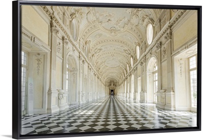 Italy, Piedmont. The Galleria Grande of the Venaria reale