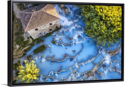 Italy, Tuscany, Grosseto Province, Saturnia Hot Springs