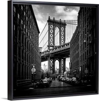 Manhattan Bridge From Washinton Street, Dumbo, Brooklyn, New York City, New York, USA