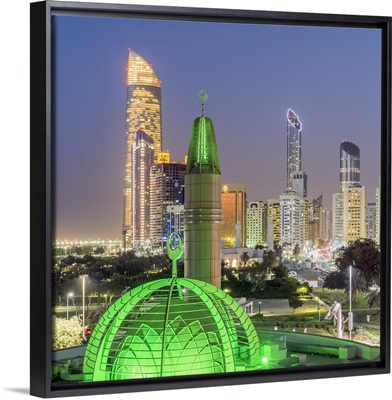 Modern city skyline, Abu Dhabi, United Arab Emirates, UAE