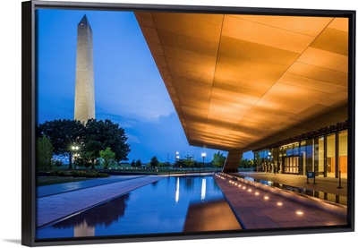 National African-American Museum exterior and Washington Monument