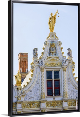 Neoclassical facade of Brugse Vrije on Burg Square